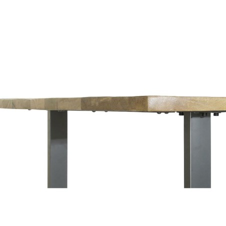 Mesa de Comedor Home ESPRIT Negro Natural Metal Madera de mango 200 x