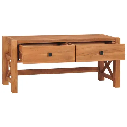 Meuble TV 100x40x45 cm Bois de teck 2