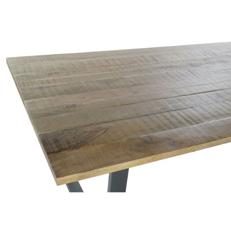 Mesa de Comedor Home ESPRIT Negro Natural Metal Madera de mango 200 x