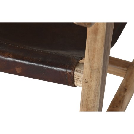 Sitz Home ESPRIT natürlich Dunkelbraun Teakholz 68 x 86 x 86 cm