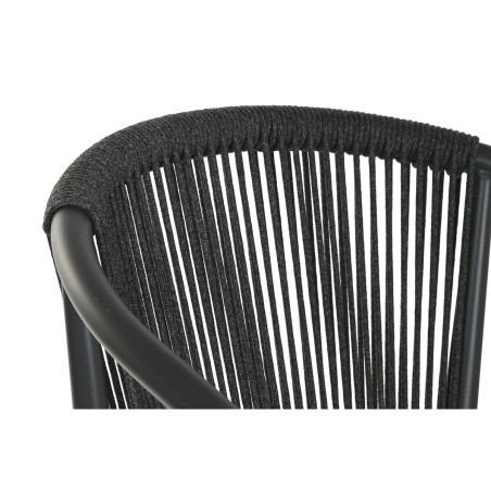 Hocker Home ESPRIT Aluminium Synthetischer Rattan 57 x 61 x 108 cm