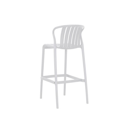 Tavolo con 2 sedie Home ESPRIT Bianco Metallo polipropilene 60 x 60 x 2