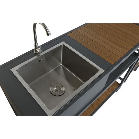 Mueble de cocina Home ESPRIT Gris Natural 127 x 100 x 90 cm 127 x 100