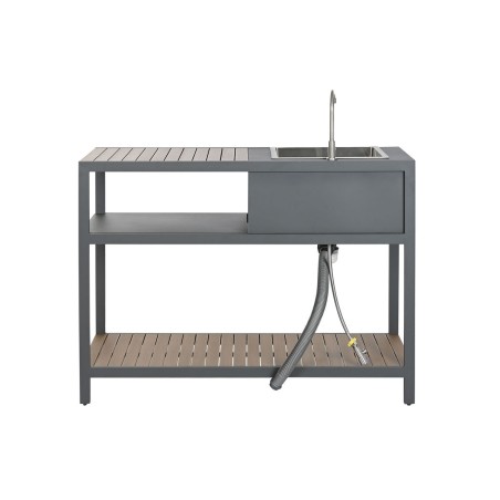 Mobile da cucina Home ESPRIT Grigio Naturale 127 x 100 x 90 cm 127 x 1