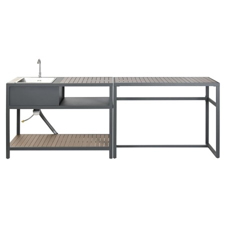 Mobile da cucina Home ESPRIT Grigio Naturale 127 x 100 x 90 cm 127 x 1