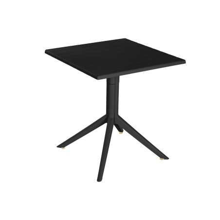 Mesa de Comedor Home ESPRIT Negro Metal Polipropileno 70 x 70 x 75 cm