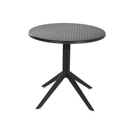 Tavolo da Pranzo Home ESPRIT Nero Metallo polipropilene 80 x 80 x 75 c