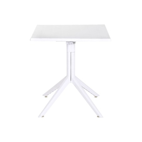 Esstisch Home ESPRIT Weiß Metall Polypropylen 70 x 70 x 75 cm