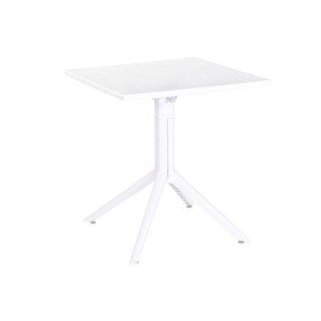 Mesa de Comedor Home ESPRIT Blanco Metal Polipropileno 70 x 70 x 75 cm