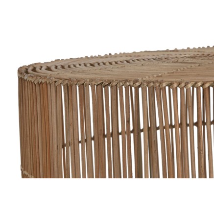 Juego de 2 mesas Home ESPRIT Natural 70 x 70 x 40 cm 2