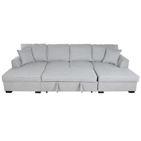 Sofabed Home ESPRIT Grey Modern 298 x 154 x 92 cm