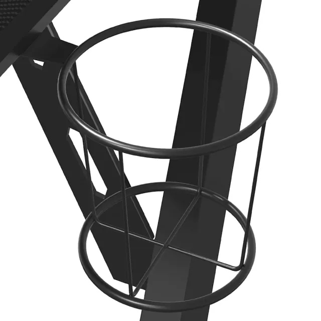 Bureau de jeu avec pieds en forme de Y Noir 110x60x75 cm