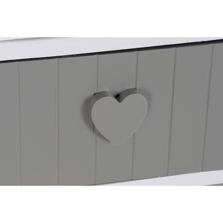 Schubladenschrank Home ESPRIT Weiß Grau 40 x 29 x 90 cm