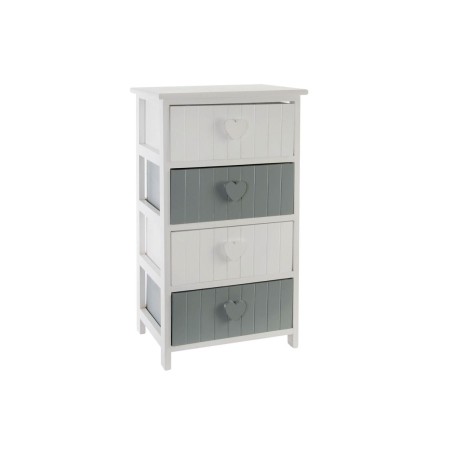 Schubladenschrank Home ESPRIT Weiß Grau 40 x 29 x 73 cm