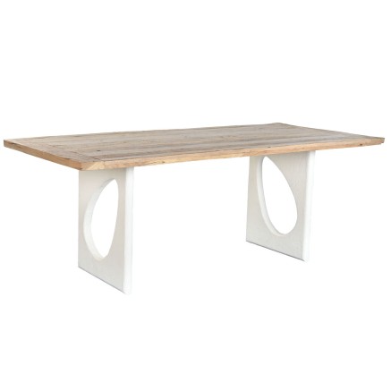 Esstisch Home ESPRIT Weiß natürlich Recyceltes Holz Mango-Holz 200 x