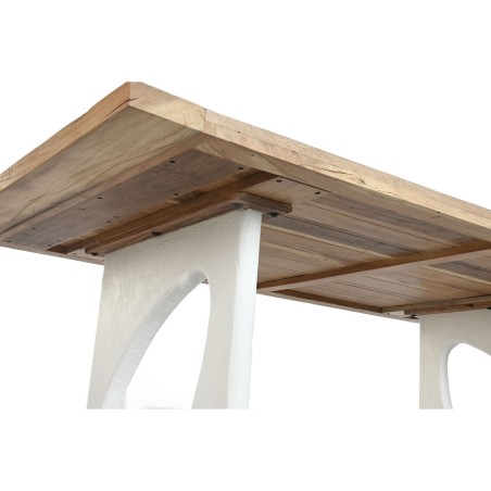 Esstisch Home ESPRIT Weiß natürlich Recyceltes Holz Mango-Holz 200 x