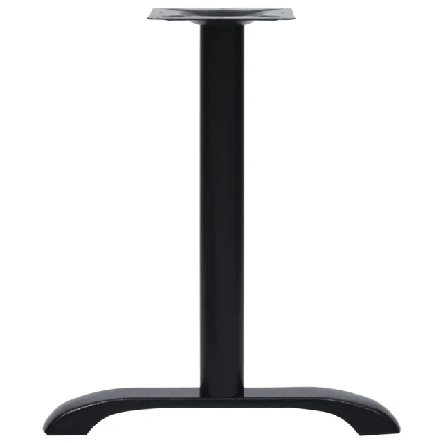Pieds de table de bistro 2 pcs noir 61x8x72 cm fonte