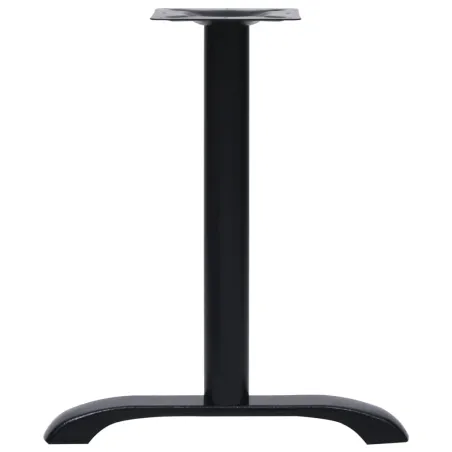 Pieds de table de bistro 2 pcs noir 61x8x72 cm fonte