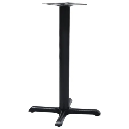 Pied de table de bistro noir 56x56x72 cm fonte