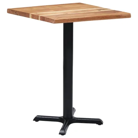 Pied de table de bistro noir 56x56x72 cm fonte