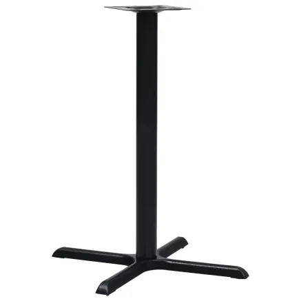 Pied de table de bistro Noir 76x76x107 cm Fonte