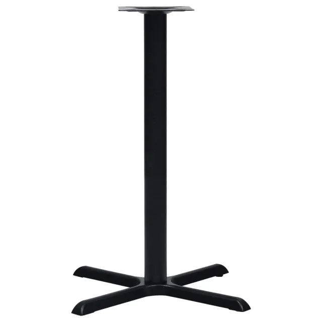 Pied de table de bistro Noir 76x76x107 cm Fonte