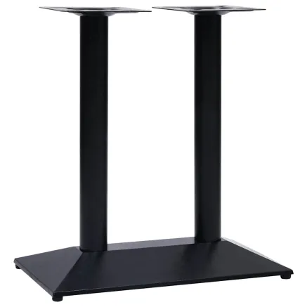 Pied de table de bistro noir 70x40x72 cm fonte