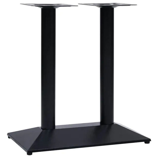 Pied de table de bistro noir 70x40x72 cm fonte