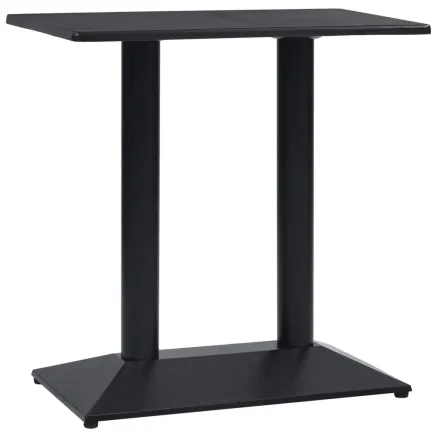 Pied de table de bistro noir 70x40x72 cm fonte 2