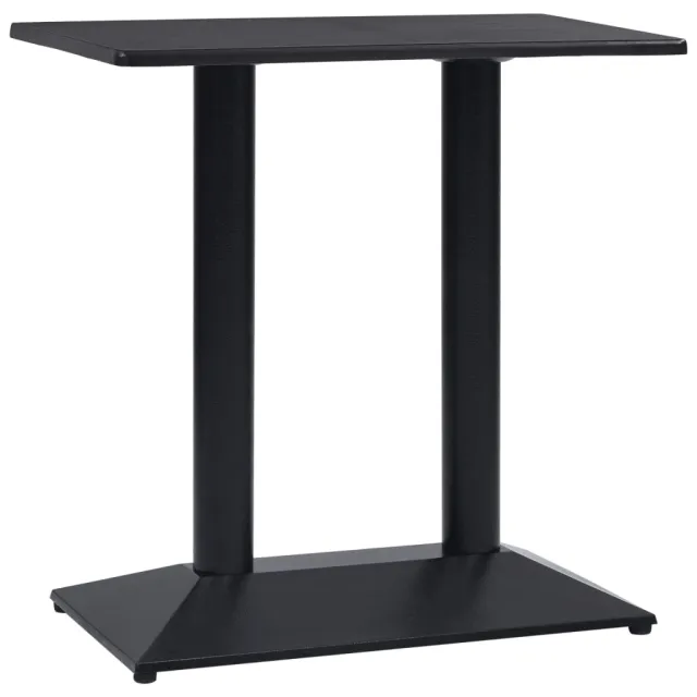 Pied de table de bistro noir 70x40x72 cm fonte