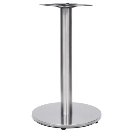 Pied de table de bistro argenté Ø45x72 cm acier inoxydable