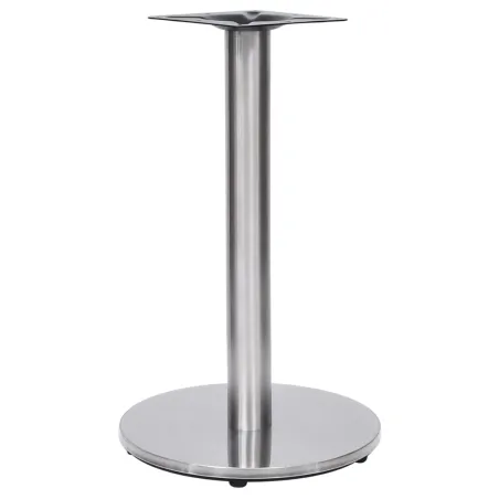 Pied de table de bistro argenté Ø45x72 cm acier inoxydable