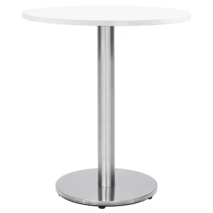 Pied de table de bistro argenté Ø45x72 cm acier inoxydable 2