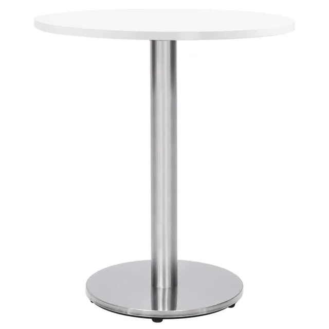 Pied de table de bistro argenté Ø45x72 cm acier inoxydable