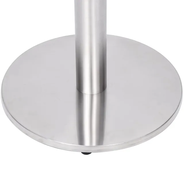 Pied de table de bistro argenté Ø45x72 cm acier inoxydable
