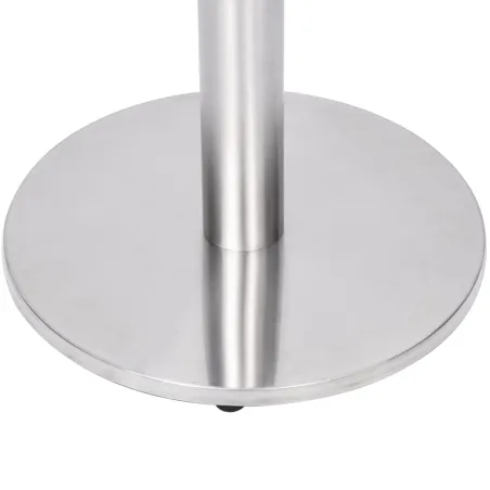 Pied de table de bistro argenté Ø45x72 cm acier inoxydable