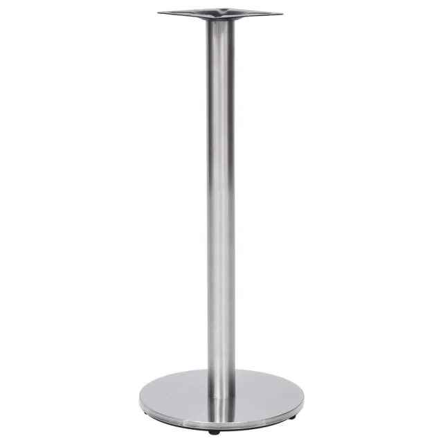 Pied de table de bistro Argenté Ø45x107 cm Acier inoxydable
