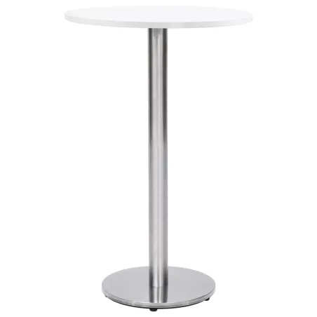 Pied de table de bistro Argenté Ø45x107 cm Acier inoxydable