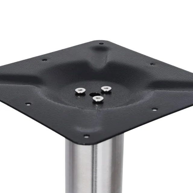 Pied de table de bistro Argenté Ø45x107 cm Acier inoxydable