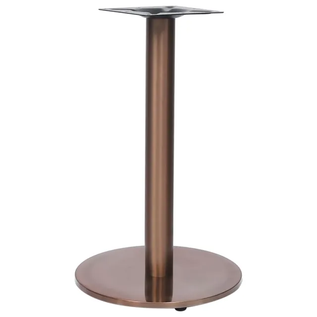 Pied de table de bistro doré Ø45x72 cm acier inoxydable