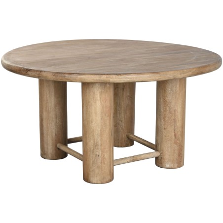 Mesa de Comedor Home ESPRIT Marrón Madera de mango 150 x 150 x 78,7 c