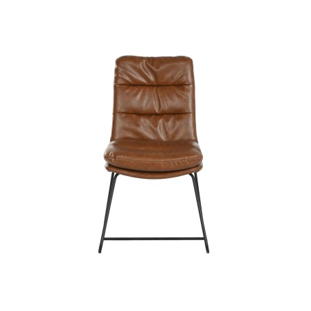Sedia da Sala da Pranzo Home ESPRIT Ecopelle Metallo 71 x 49 x 90 cm