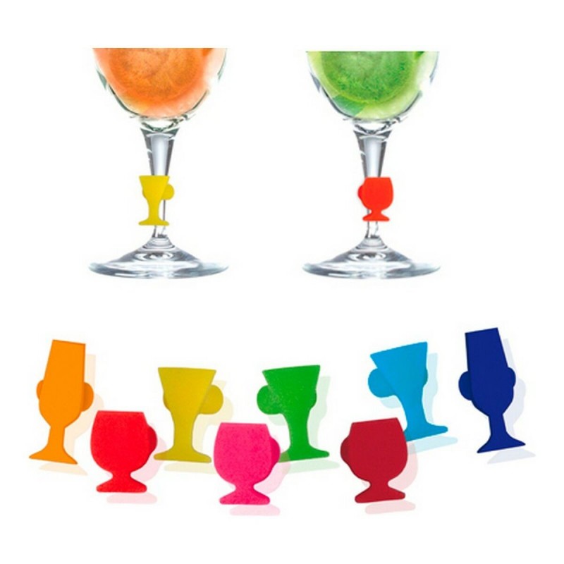 Marcador de Copas Vin Bouquet 8 pcs