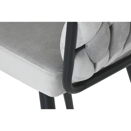 Hocker Home ESPRIT Schwarz Grau Metall 58 x 53 x 101 cm