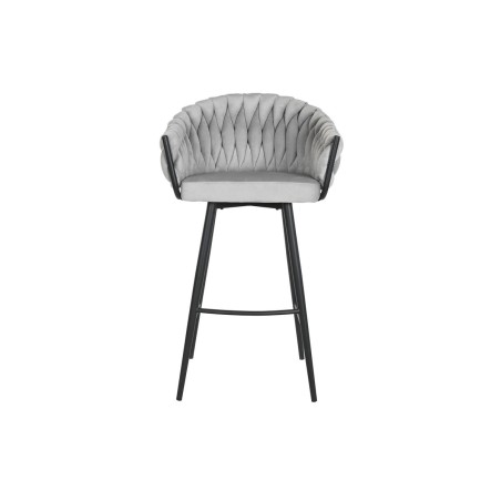 Sgabello Home ESPRIT Nero Grigio Metallo 58 x 53 x 101 cm