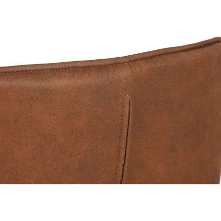 Esszimmerstuhl Home ESPRIT Schwarz Camel Metall Mikrofaser 64 x 67 x 8