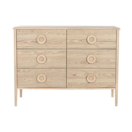 Cómoda Home ESPRIT Natural Romántico 120 x 40 x 90 cm
