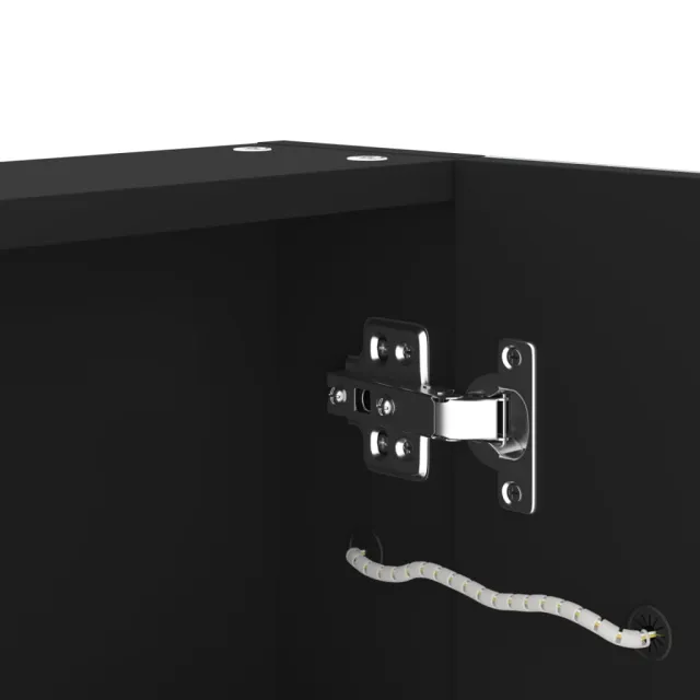 Armoire de salle de bain à miroir LED 50x13x70 cm