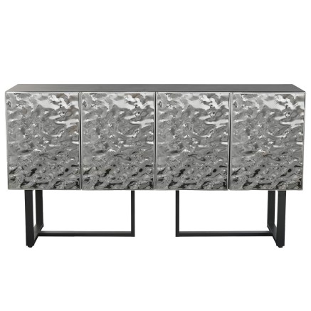 Anrichte Home ESPRIT Silberfarben Metall Stahl 151 x 41 x 80 cm 2