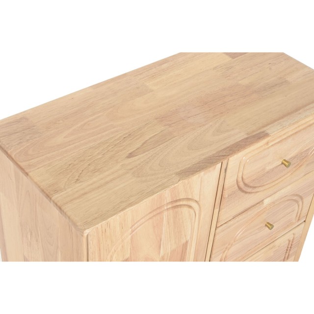 Aparador Home ESPRIT Natural Metal Ratán Madera de caucho 73,5 x 35 x